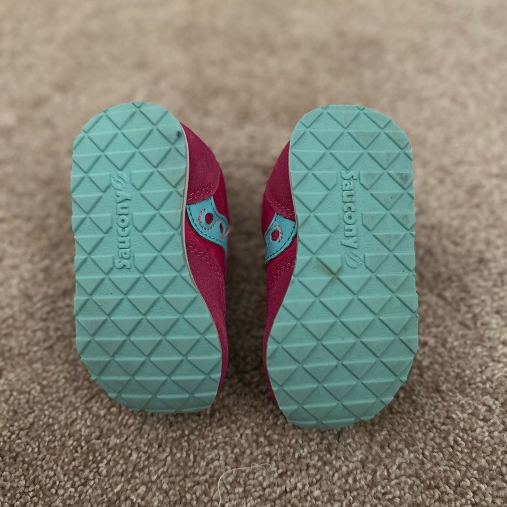 Saucony Toddler Pink and Blue Sneakers - Picture 5 of 6